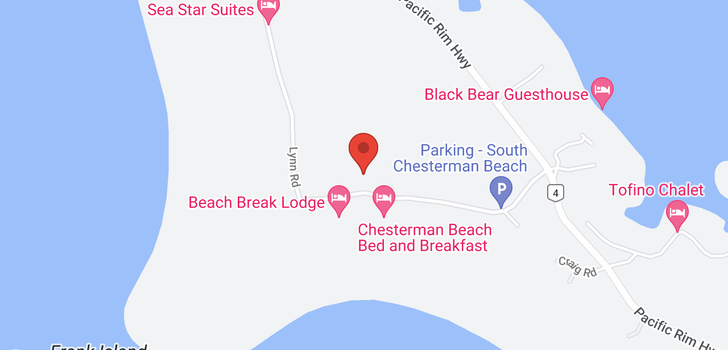 map of 1346 CHESTERMAN BEACH ROAD